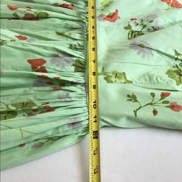 Vintage Carol Rodgers Junior Green Floral 2 Piece Dress With Bolero Jacket Set - Picture 12 of 16